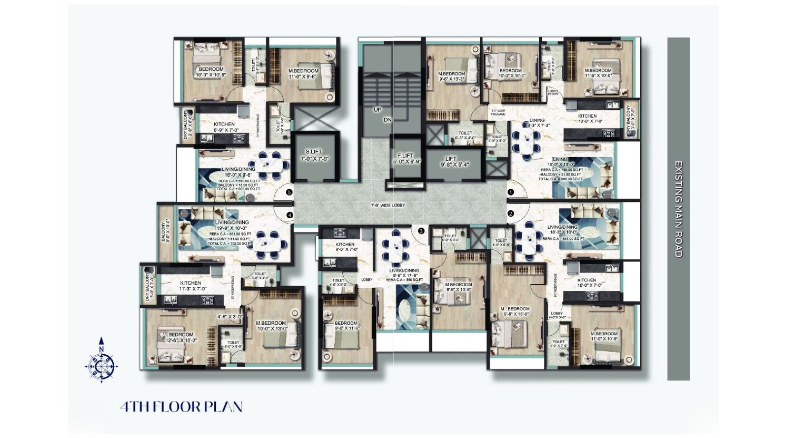 DTG-Aspire-Terrace-Typical-Floor-Plan-4th-Floor
